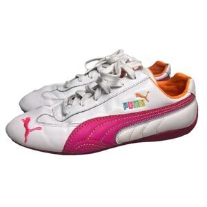 Puma Speedcat Motorsport Shoes Women’s 8.5 Pink White Y2K Retro Leather Sneaker